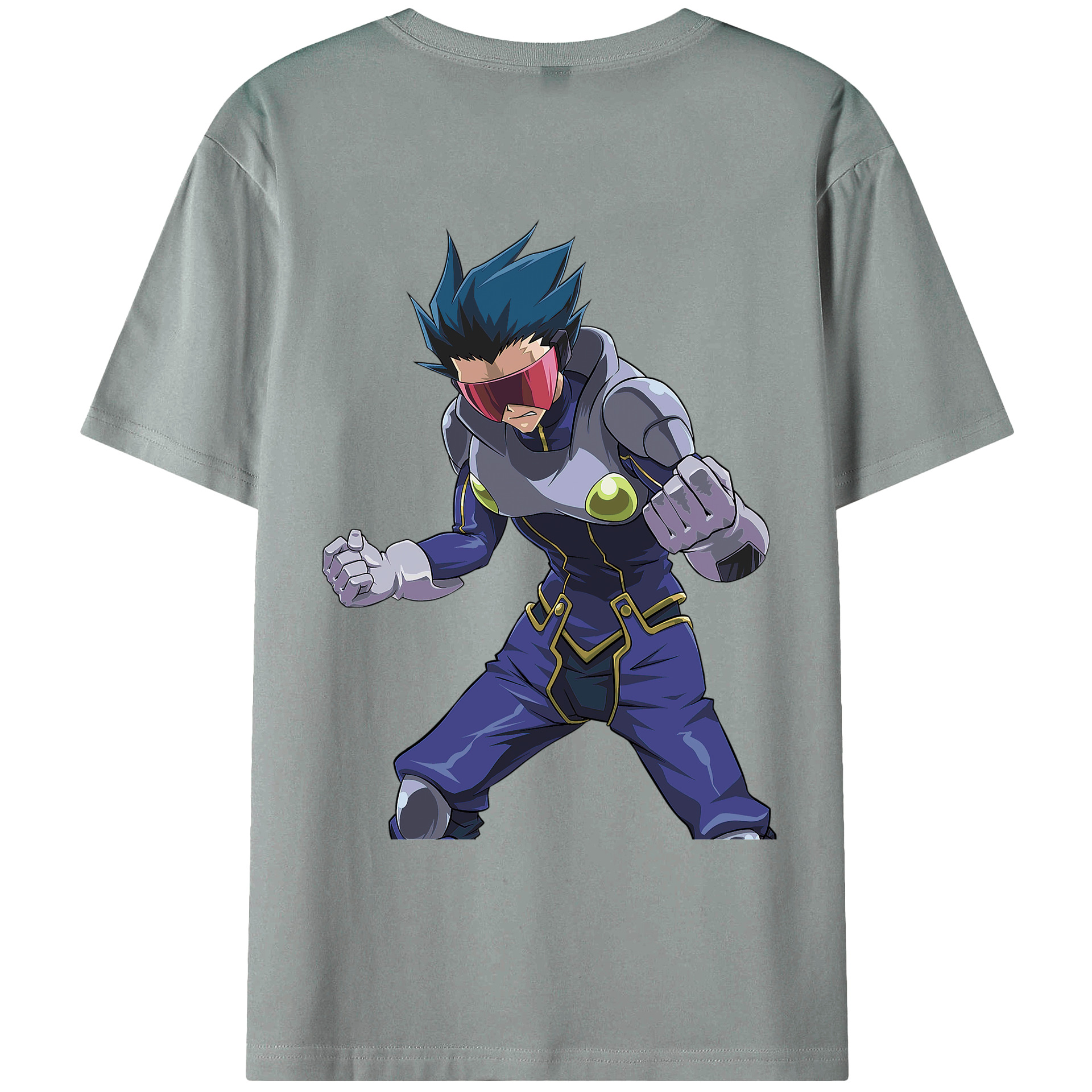 （画像用） 遊☆戯☆王 Yu-Gi-Oh! 綿100％ メンズ半袖Tシャツ（バックプリント） 通気性
